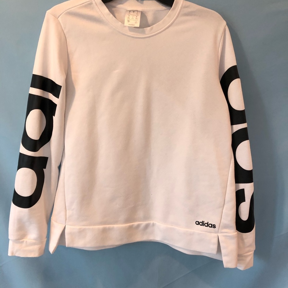 White Adidas sweatshirt